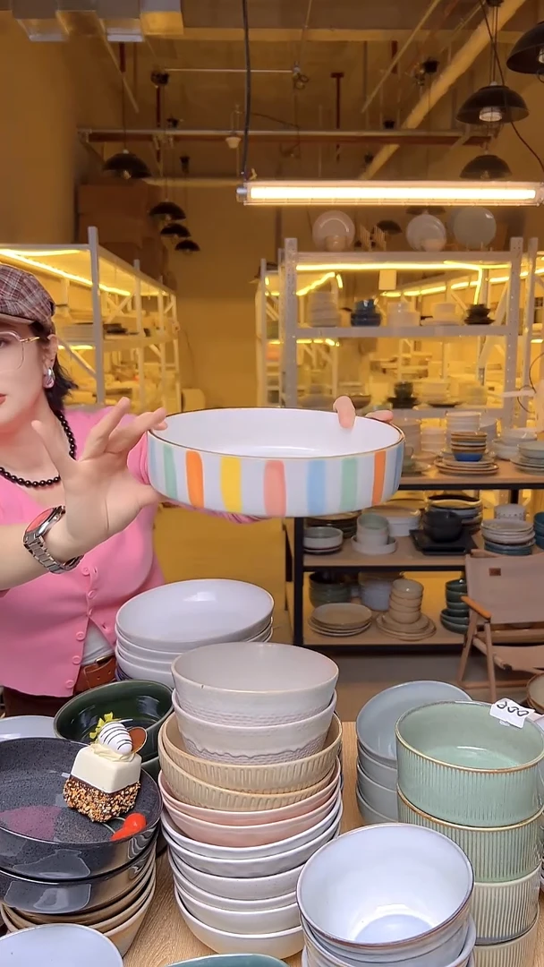 瓷105 外贸尾货窑变釉下彩默认微瑕