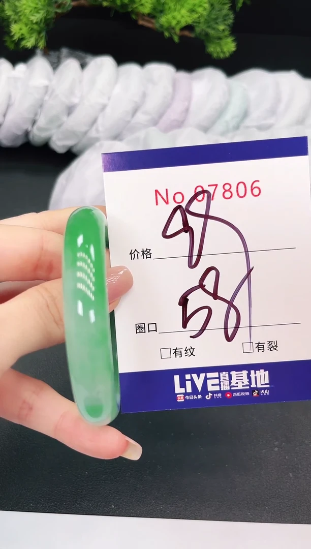 未镶嵌手镯翡翠7807