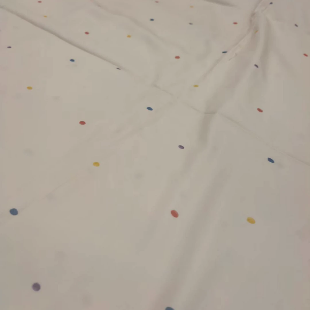 奶油风可爱黄彩色圆圈长绒棉磨毛保暖床单240*245cm