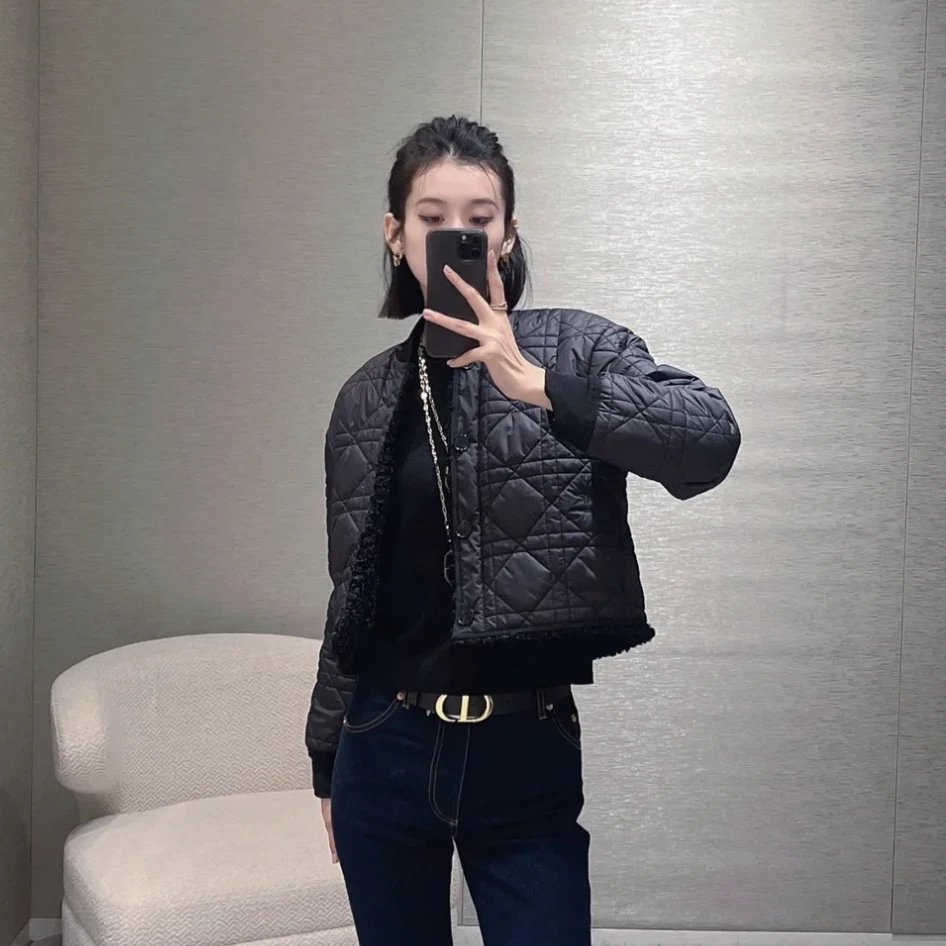 未使用 DIOR/迪奥 Dior 双面长袖外套 黑色34