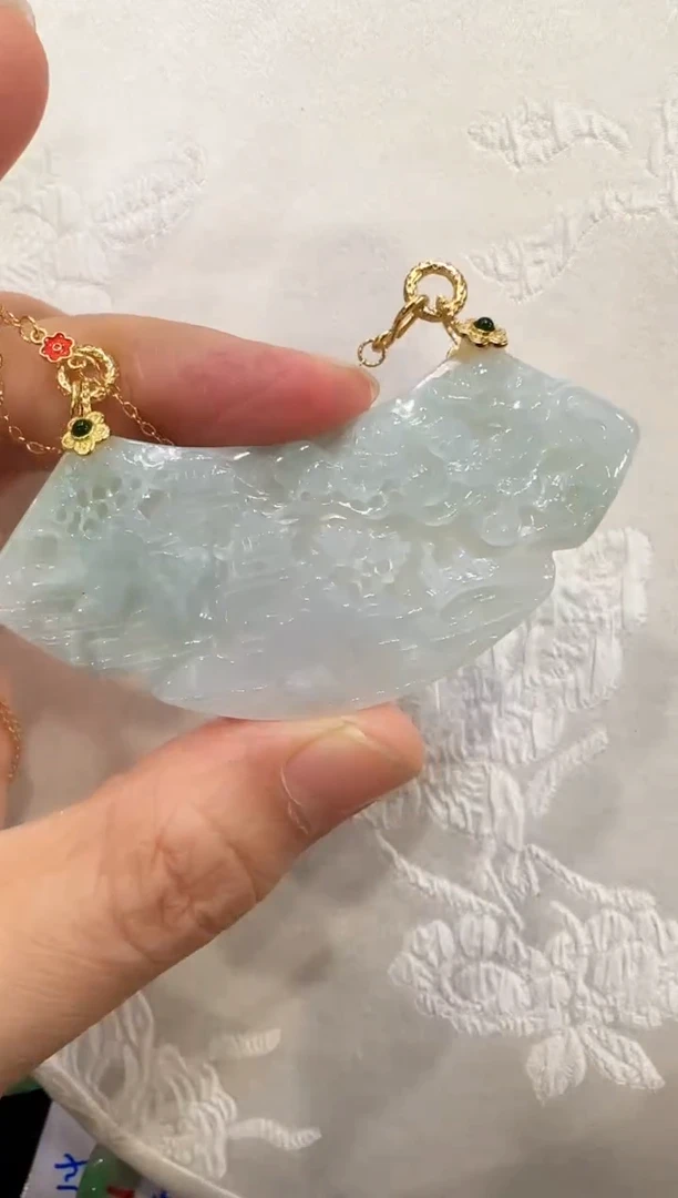颈饰未镶嵌翡翠国风