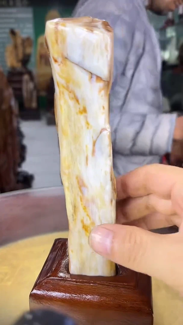 未镶嵌珠宝奇石硅化玉缅甸天然树化玉摆件