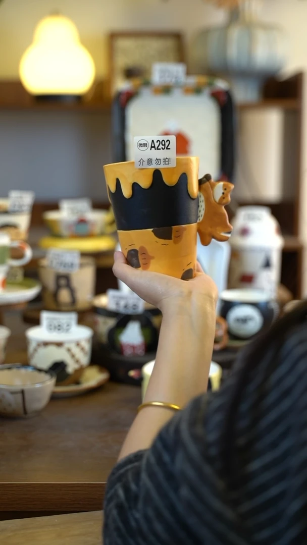 摆件陶A292 阿满屋手工手作陶瓷