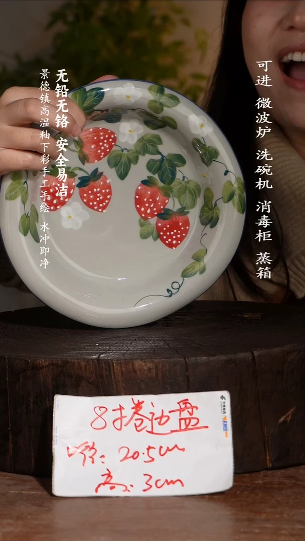 碗陶瓷景德镇高温瓷釉下彩手绘陶瓷