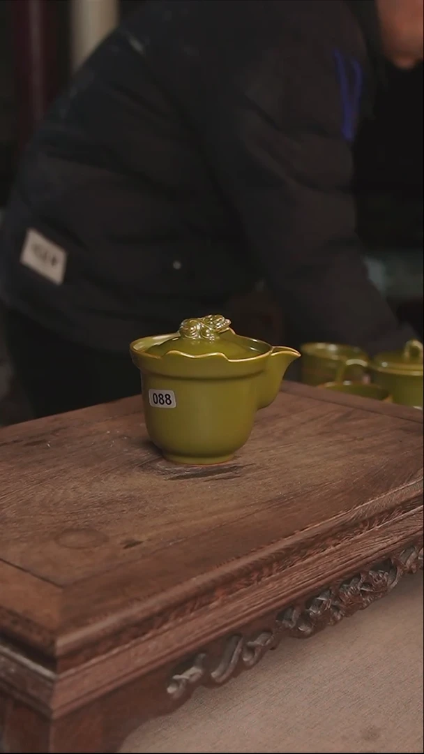杯088茶叶末手抓壶微微不完美