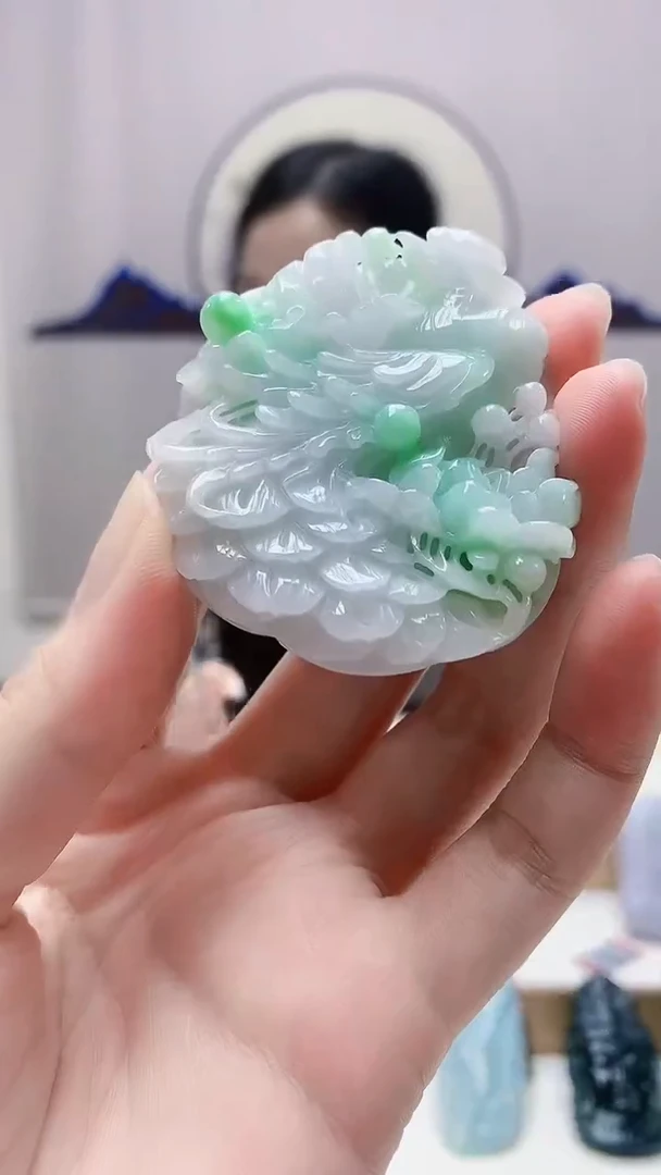 未镶嵌定制翡翠4852zm-毛货挂件28