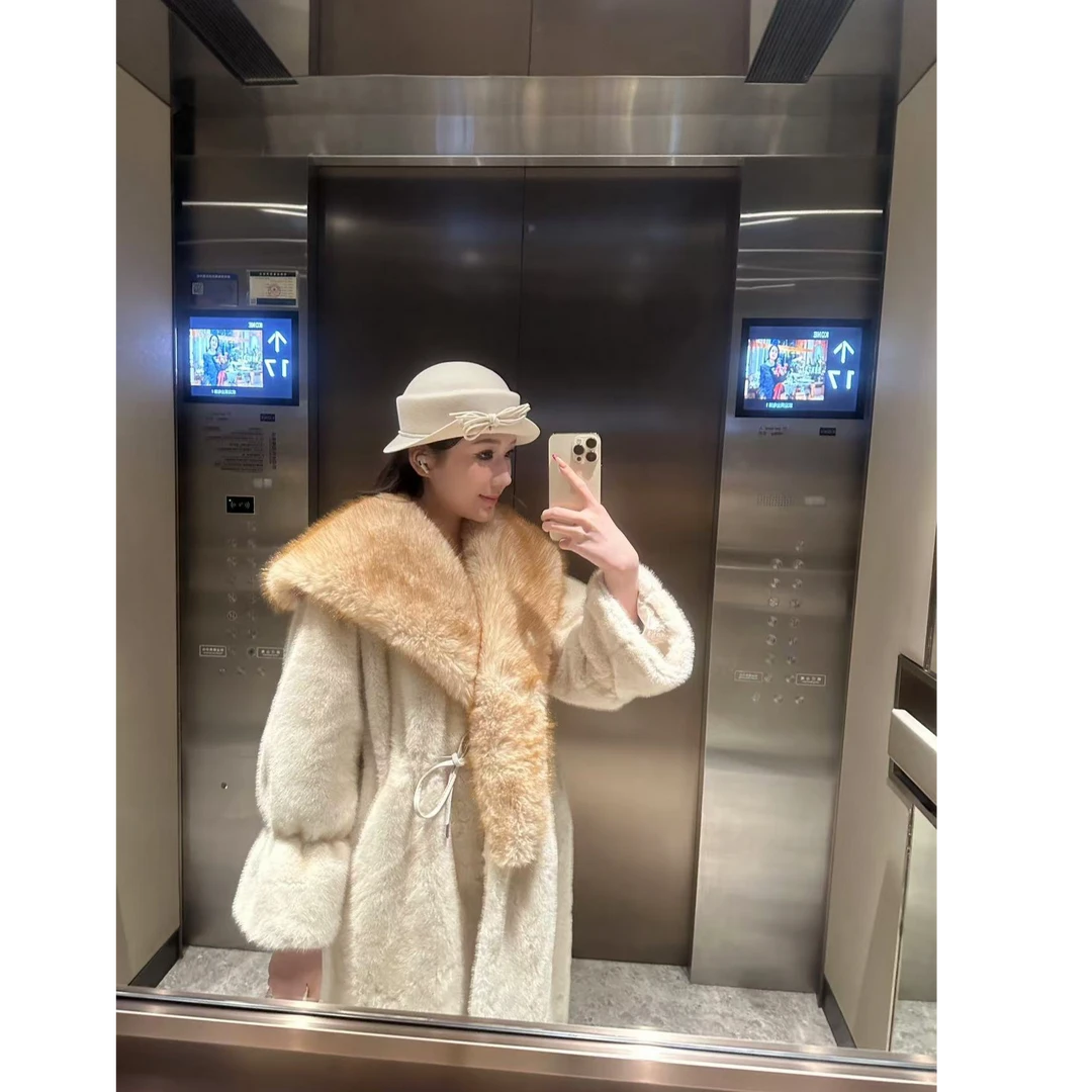 设计师款气质轻奢中长款秋冬外套S6655