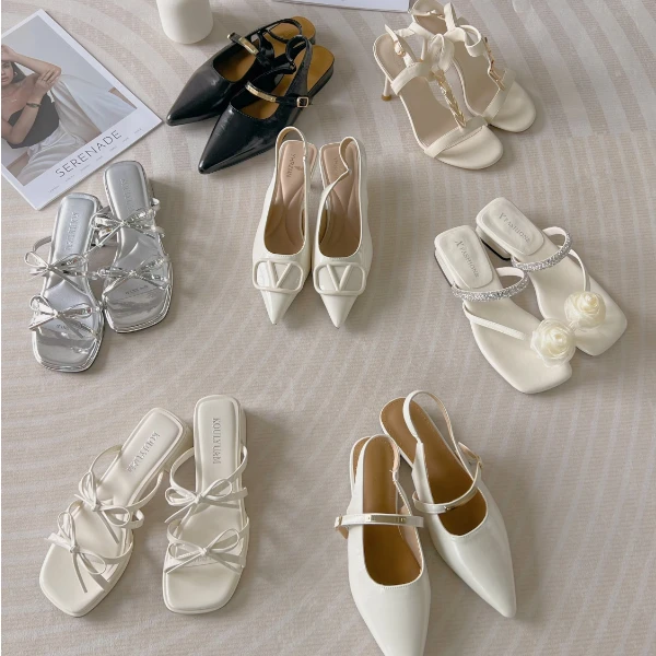 【老何专属001-060】气质时尚仙女风外穿凉鞋时装鞋《按照编码去拍》