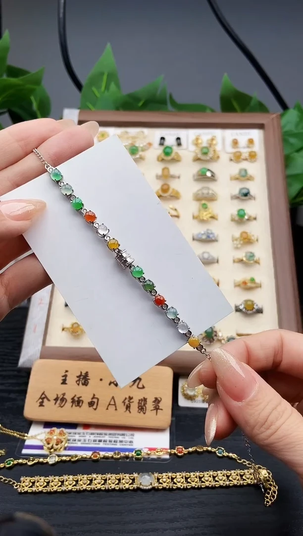 银S925镶嵌戒指翡翠12