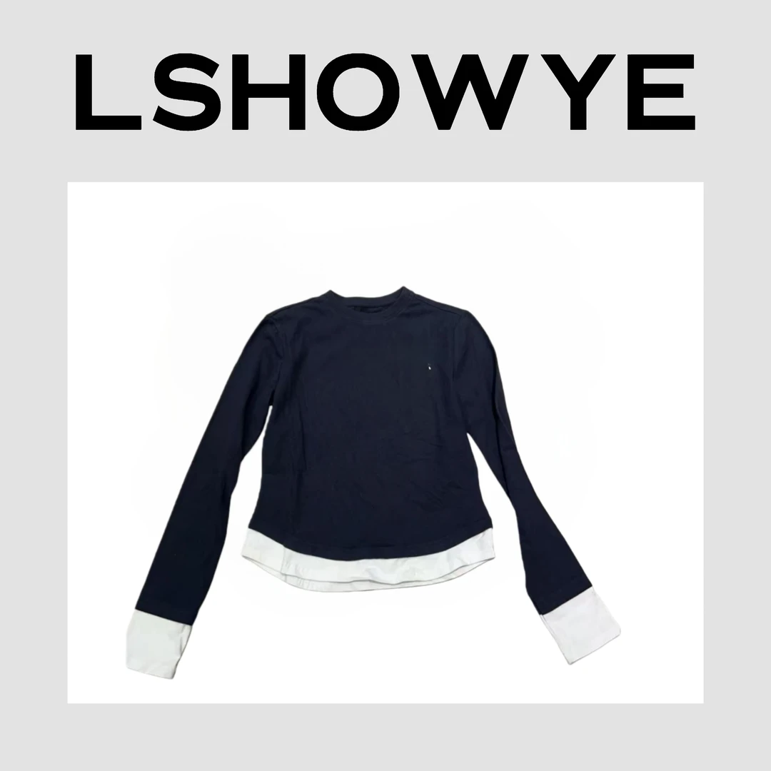 LSHOWYE｜撞色拼边长袖T 552187