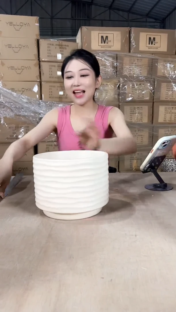 杯型格子米黄19x14