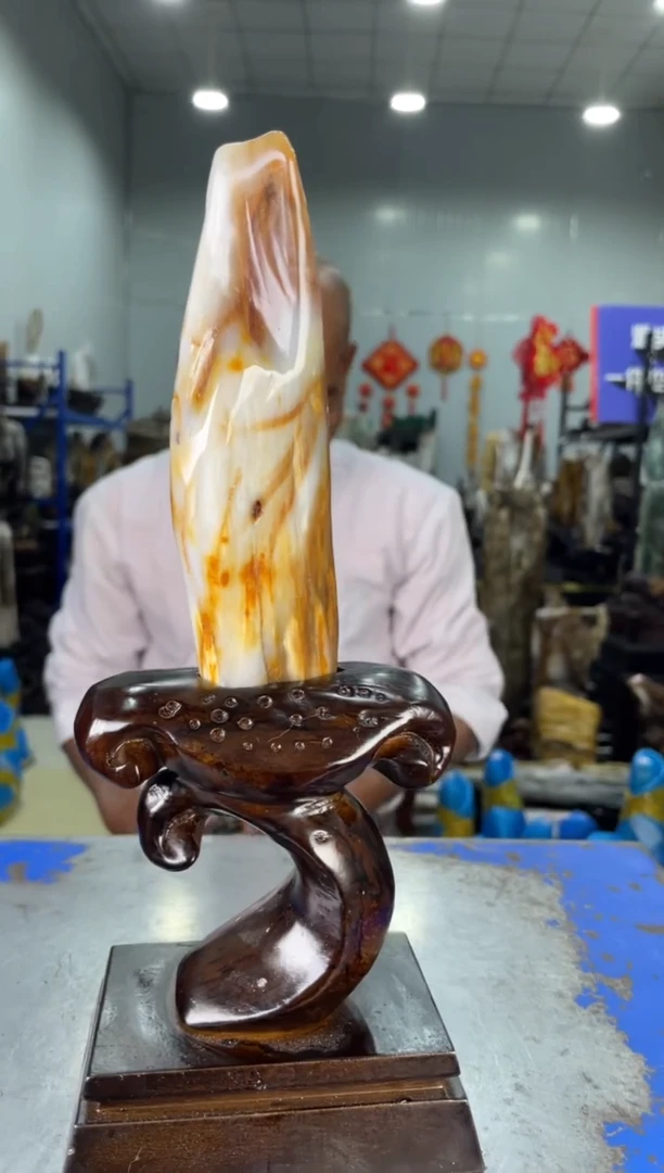 【闪购商品】硅化玉摆件未镶嵌2