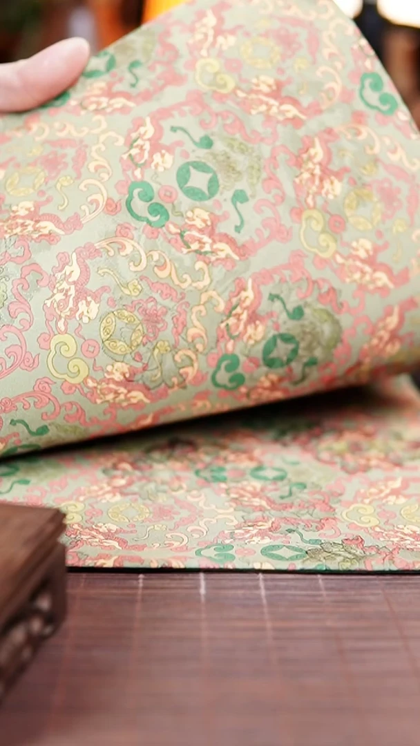 金绿 双面织锦茶席 65*35