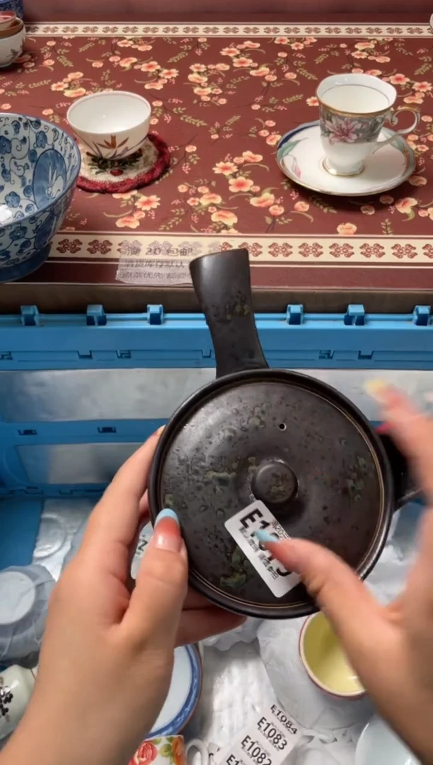 瓷片好**连瓷器瓷器E1075