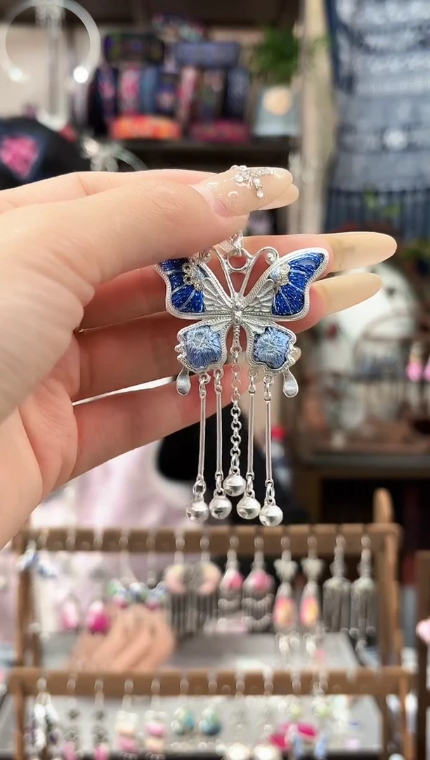 织绣民族风非遗老绣苗银饰品654