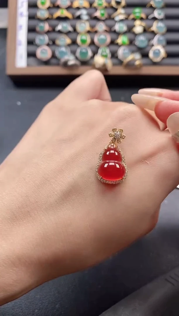 银S925镶嵌戒指玛瑙/玉髓5151-50