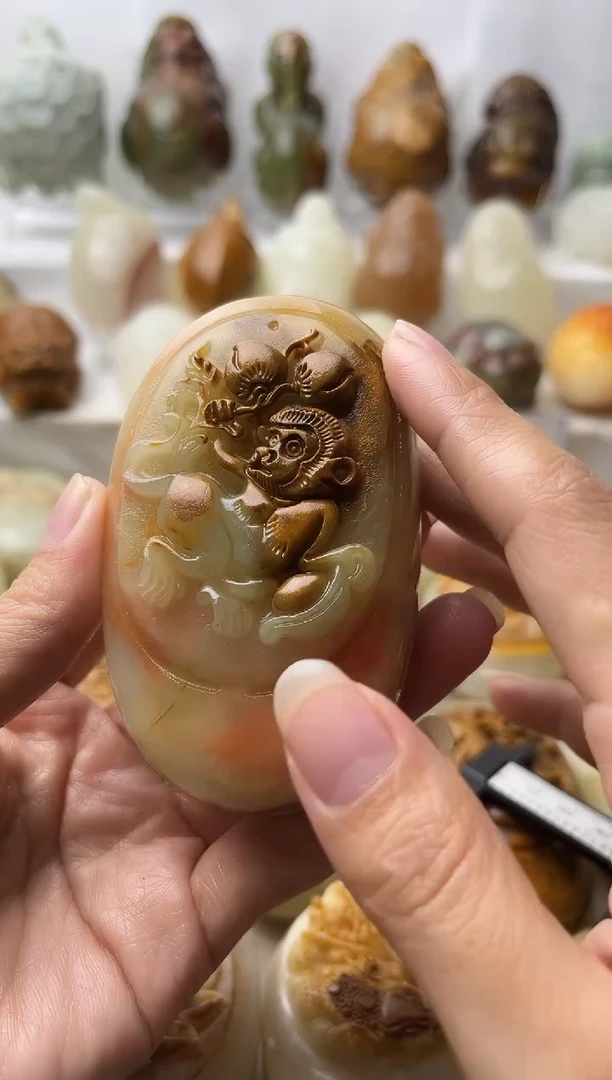 石材方解石棉纹正常不退换猴