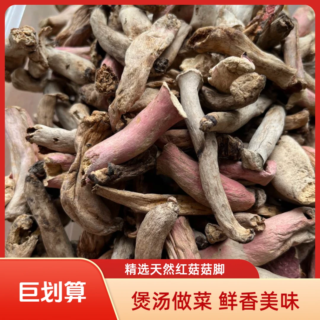 【新店开业】天然红菇月子菇菇脚菇腿菇柄菇棒煲汤做菜口感更红蘑菇
