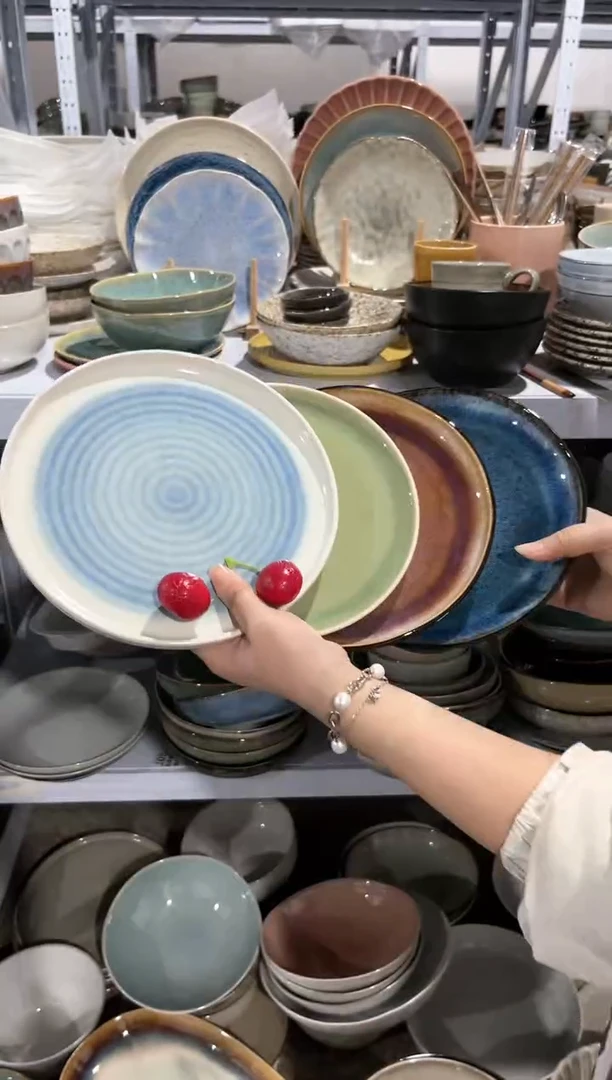 【闪购商品】瓷片外贸尾货瑕疵满20包邮X4 小盘组合