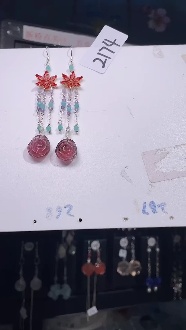 未镶嵌耳饰碧玺喜欢拍