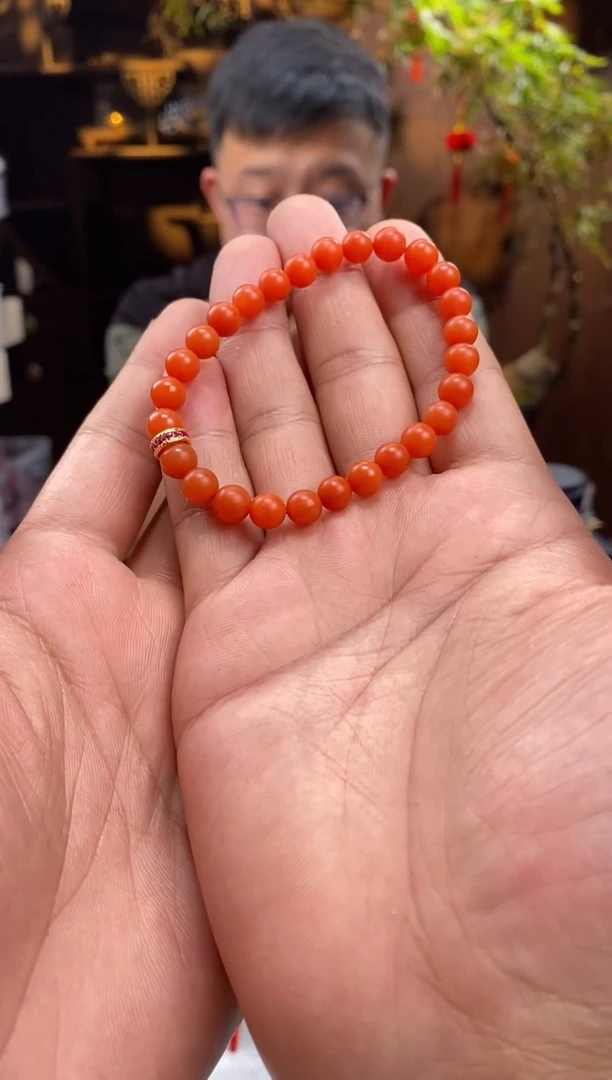 未镶嵌手串南红玛瑙带配石配饰n12