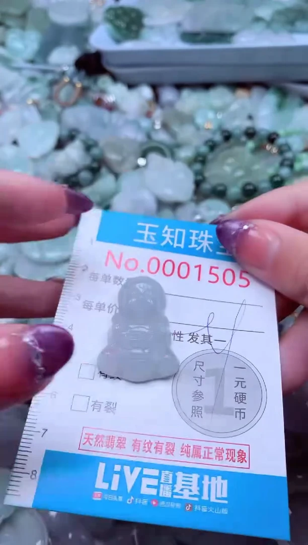 翡翠未镶嵌吊坠(不含链)1505