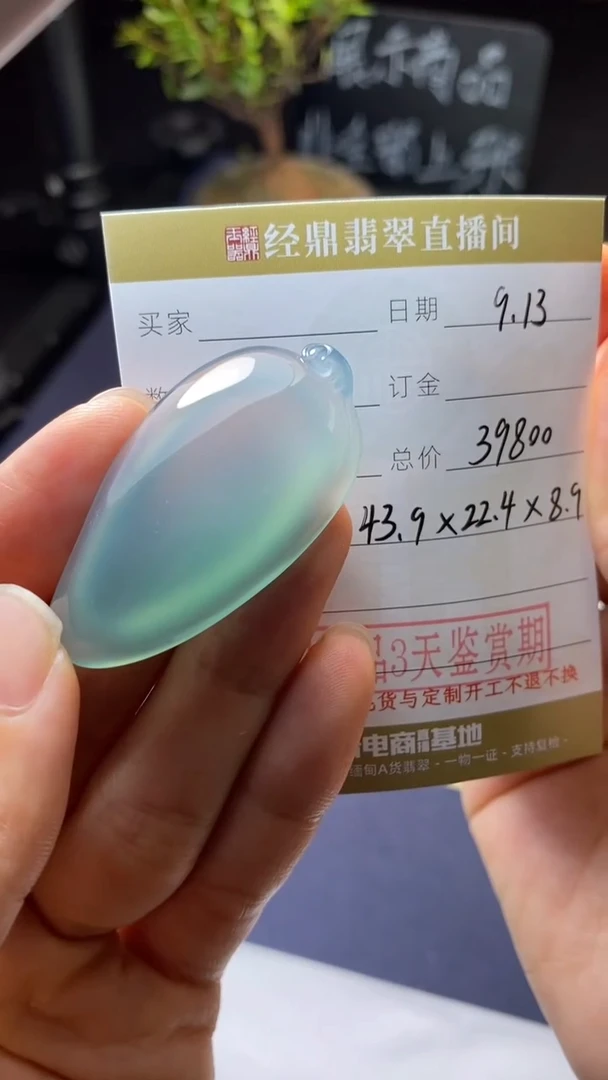 颈饰未镶嵌翡翠挂饰