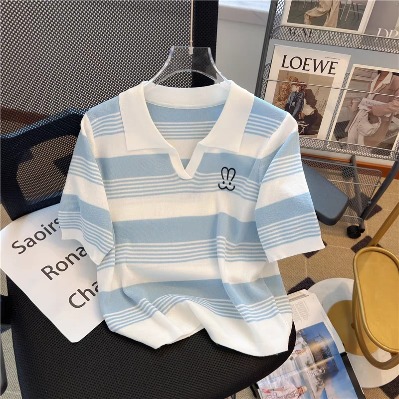 001【霞姐推荐】春夏新款大码百搭针织衫