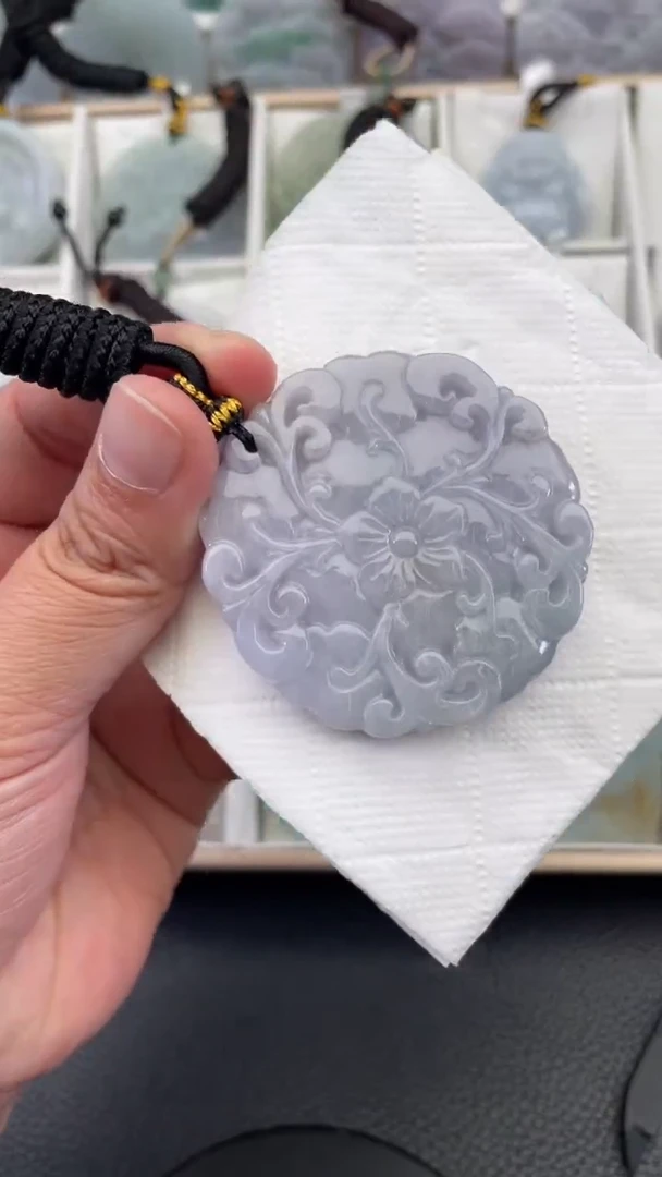 颈饰未镶嵌翡翠天然缅甸翡翠A货148