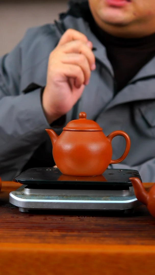 茶壶紫砂朱泥秋水壶128CC