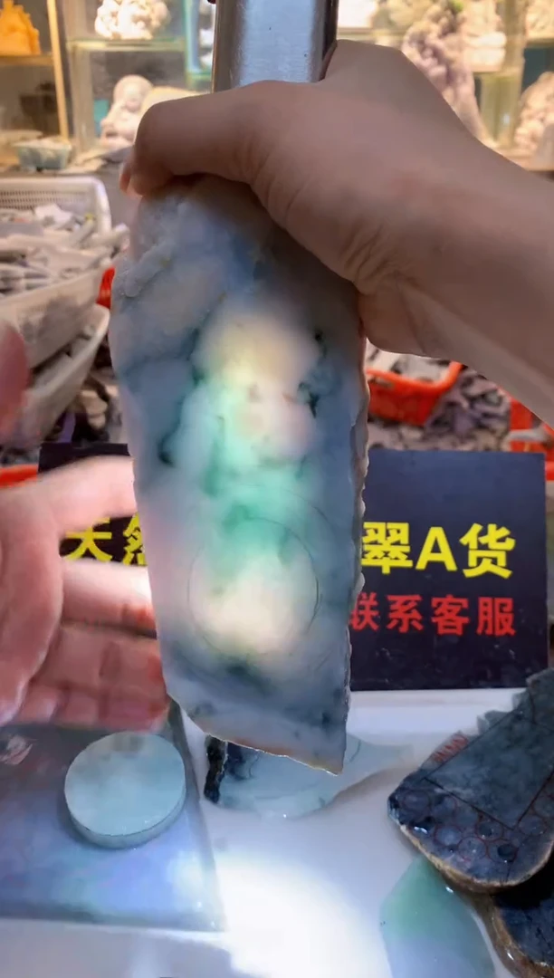 裸石翡翠0朗0翡翠珠宝91