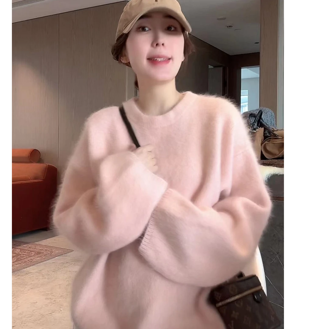 徐靖靖【享受冬日】秋冬厚款毛衣女百搭时尚新款针织衫女装2509166