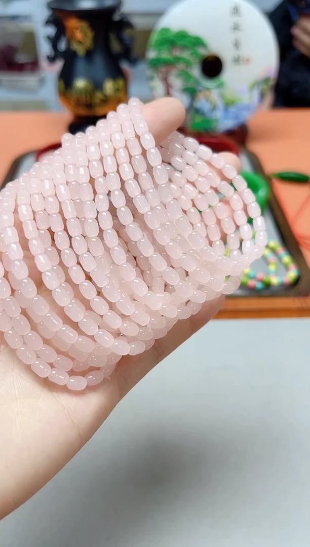 01号精品藕粉色手串