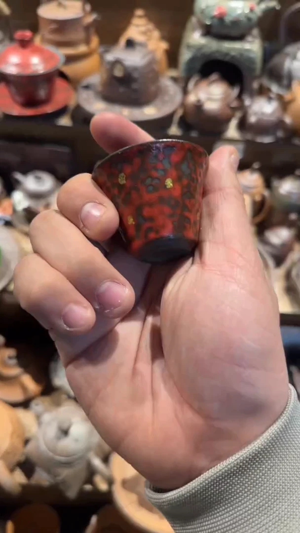 H*K陶器由心造老岩泥优选茶器   6个杯子