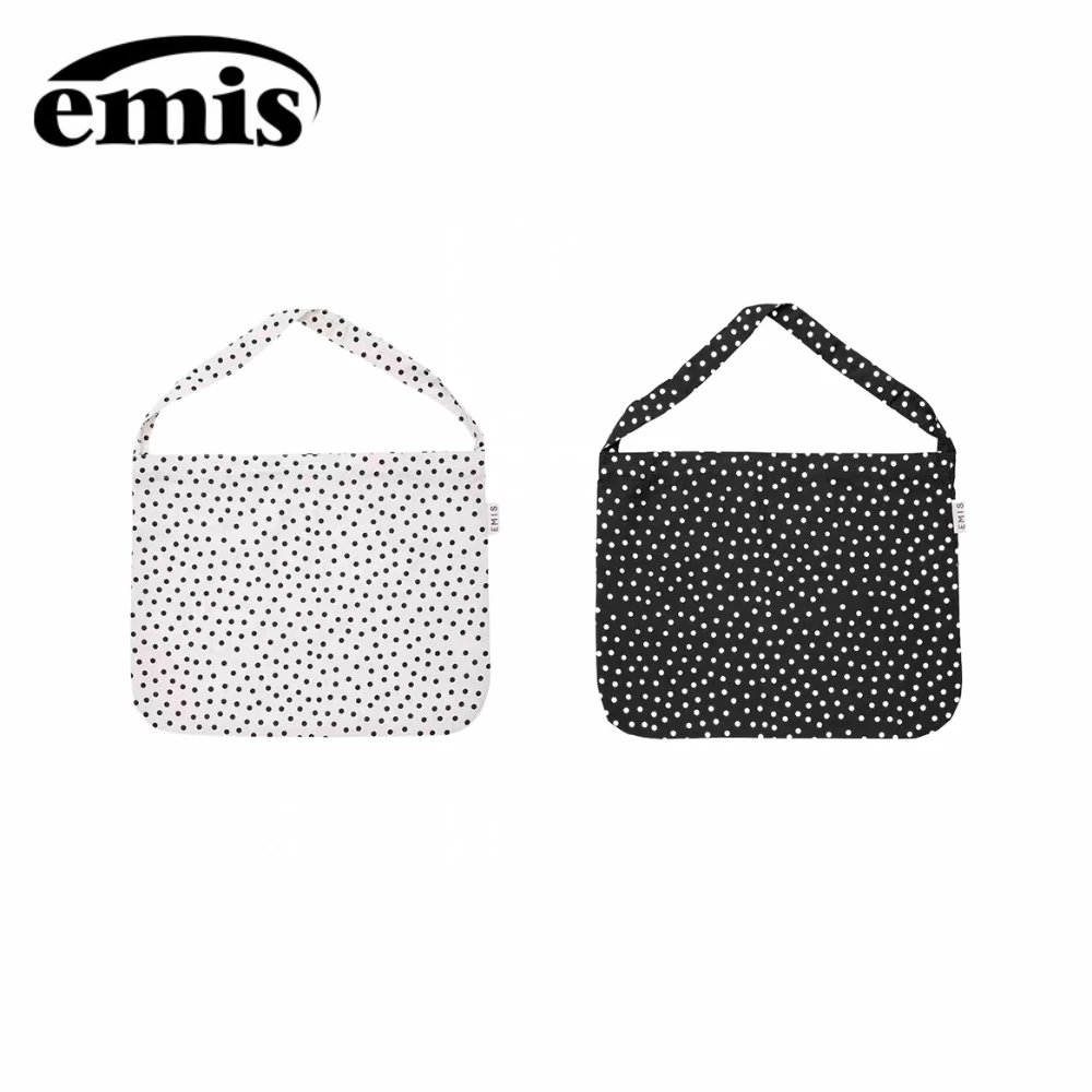 emis小圆点帆布包波点小众单肩包出游通勤斜挎包包【emis】