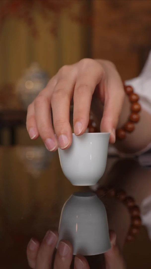 景德镇高温陶瓷铃铛杯青2号40cc