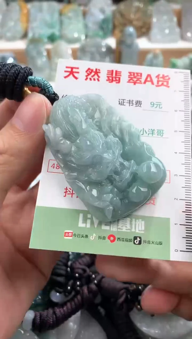 翡翠未镶嵌吊坠(不含链)1