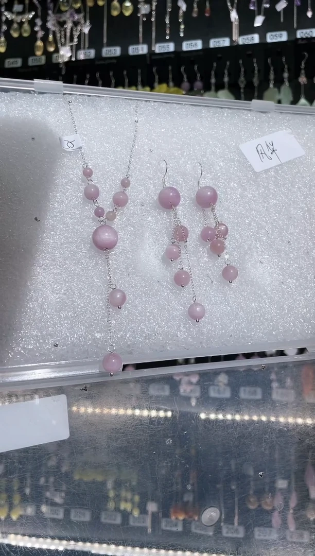 【闪购商品】紫晶耳饰银S925镶嵌月满风华