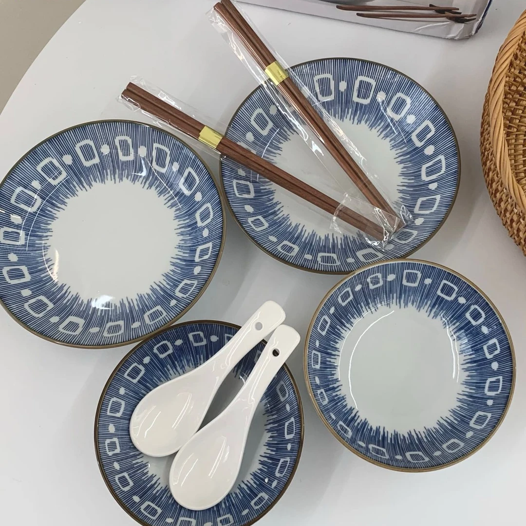 【品牌尾货】某扣柯蓝餐具套装
