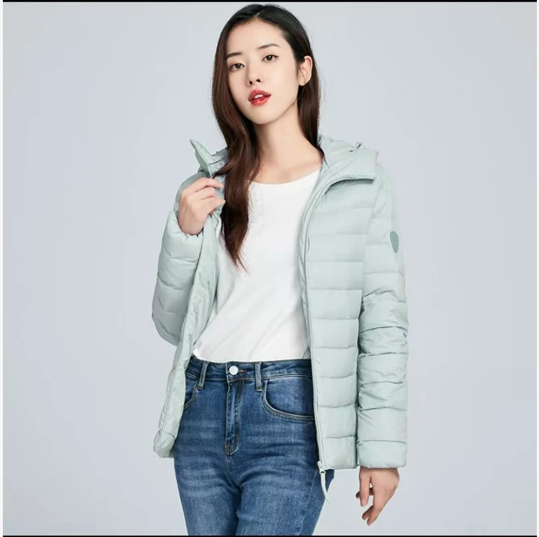 苏敏专享 连帽休闲时尚轻便女款羽绒服2127-1衣长60cm