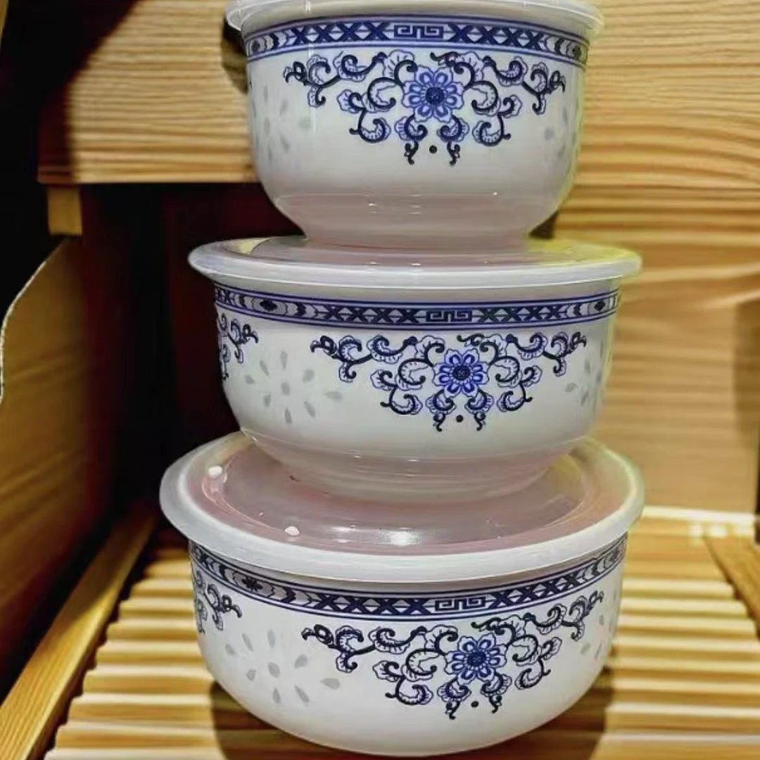 青花保鲜碗三件套-WJ