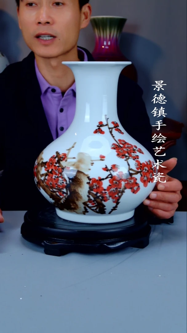 摆件陶瓷景德镇手工手绘陶瓷摆件