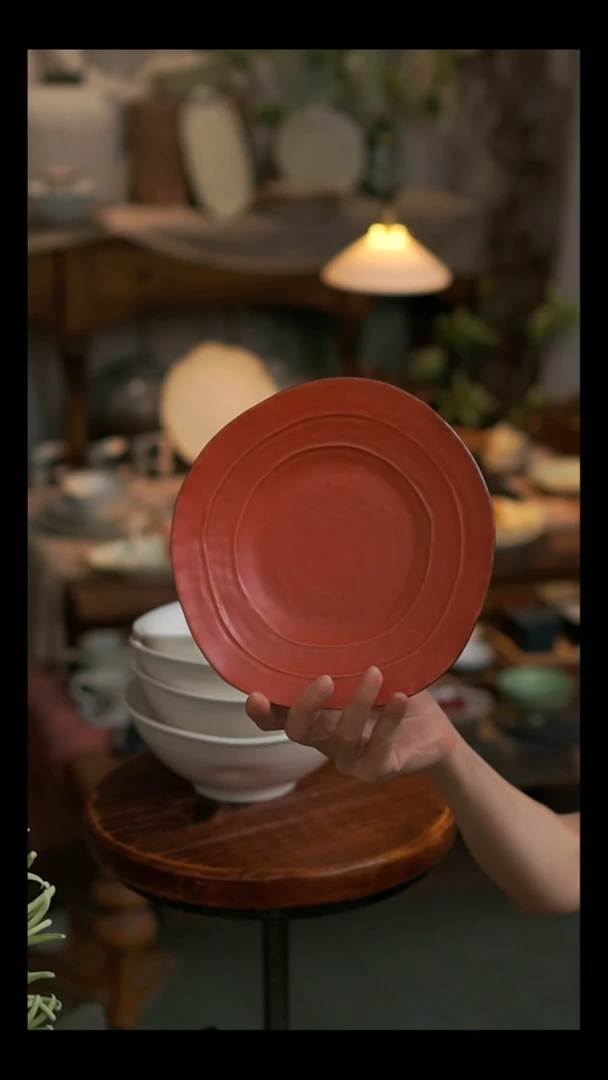 陶土听溪陶瓷工作室  盘1 个