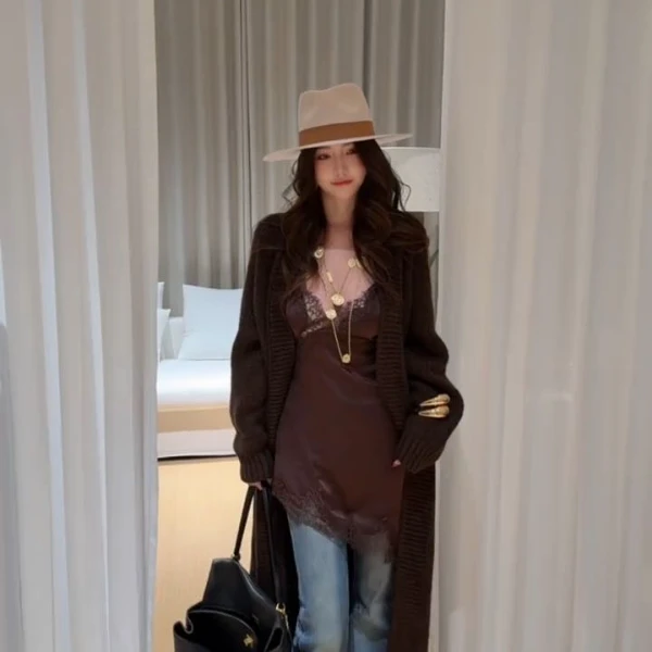 秋冬百搭气质宽松休闲时尚套装套装网红休闲风显瘦打底法式