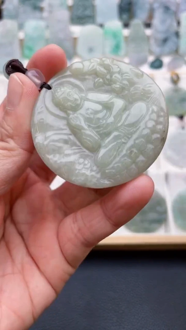 颈饰未镶嵌翡翠天然缅甸翡翠A货314
