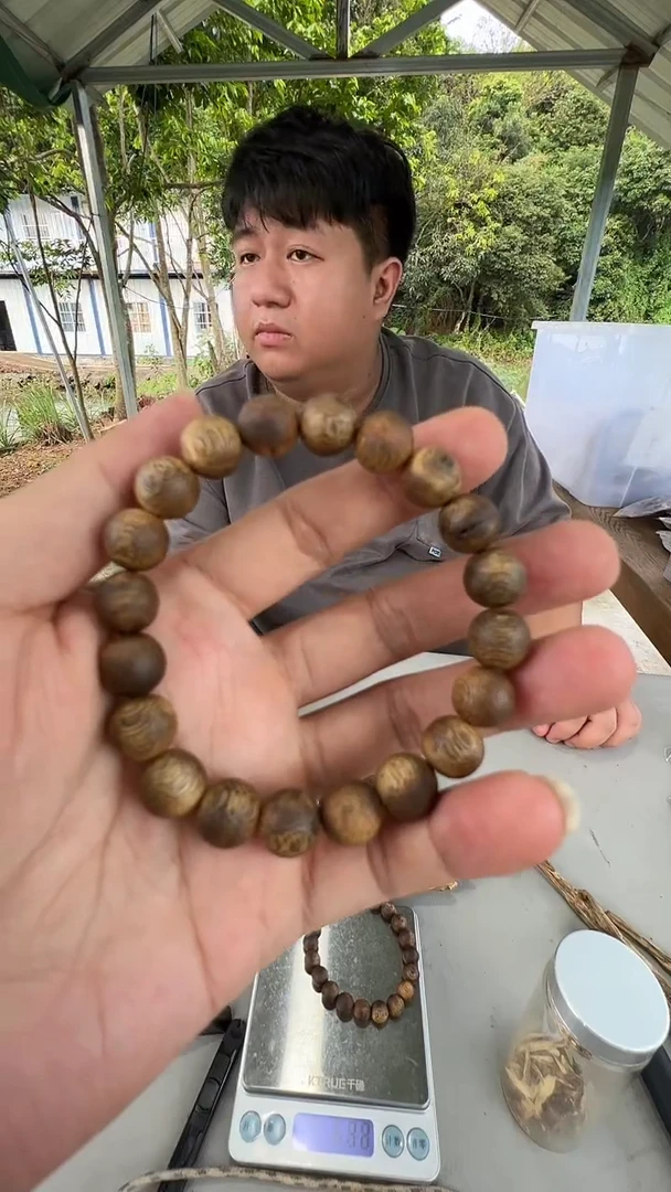 沉香手串糖结1.0圆珠单圈多样性发一