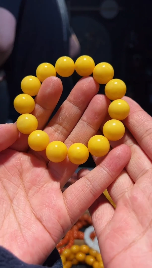 手链蜜蜡未镶嵌15+暴力黄