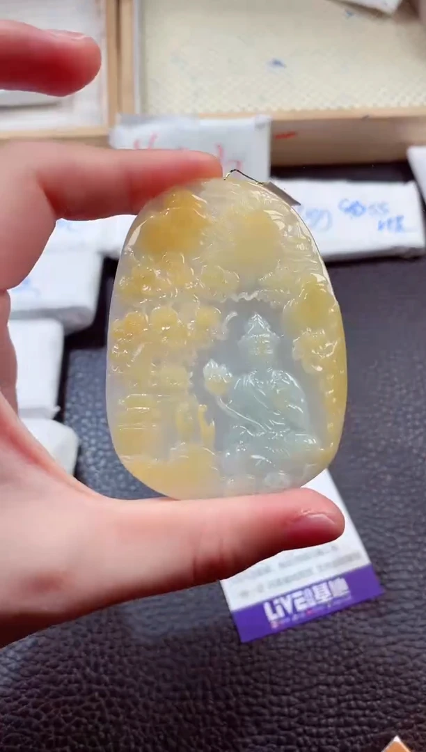 翡翠未镶嵌颈饰00005080观音