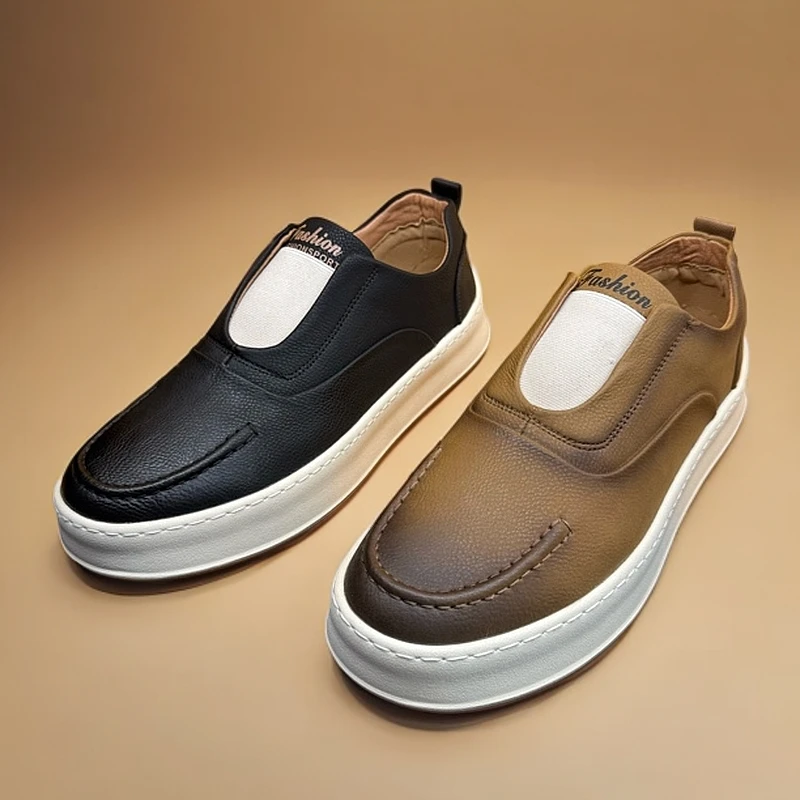 2025年新款男士休闲皮鞋