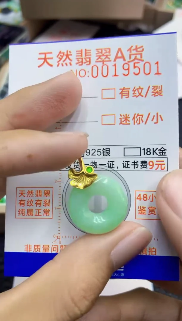 翡翠未镶嵌吊坠(不含链)1